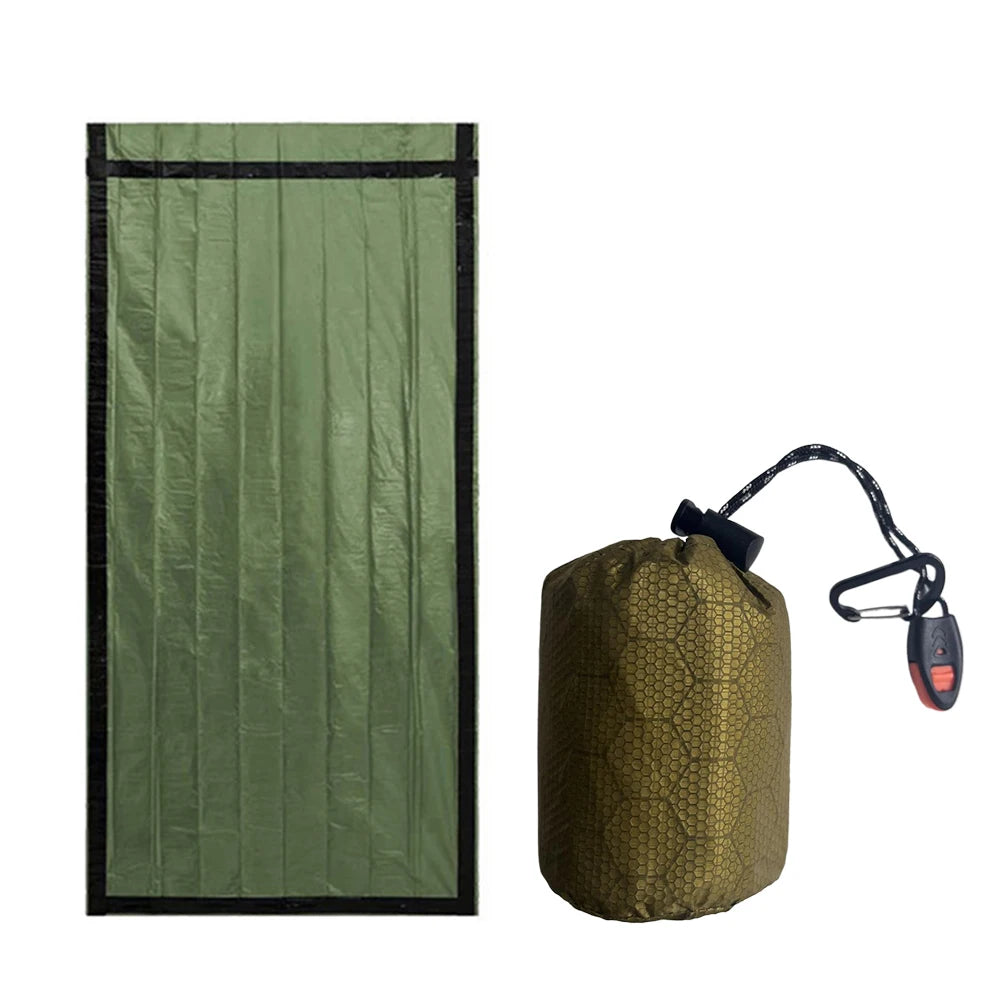 MOJOYCE Portable Survival Blanket Bivy Sack Thermal Sleeping Bag