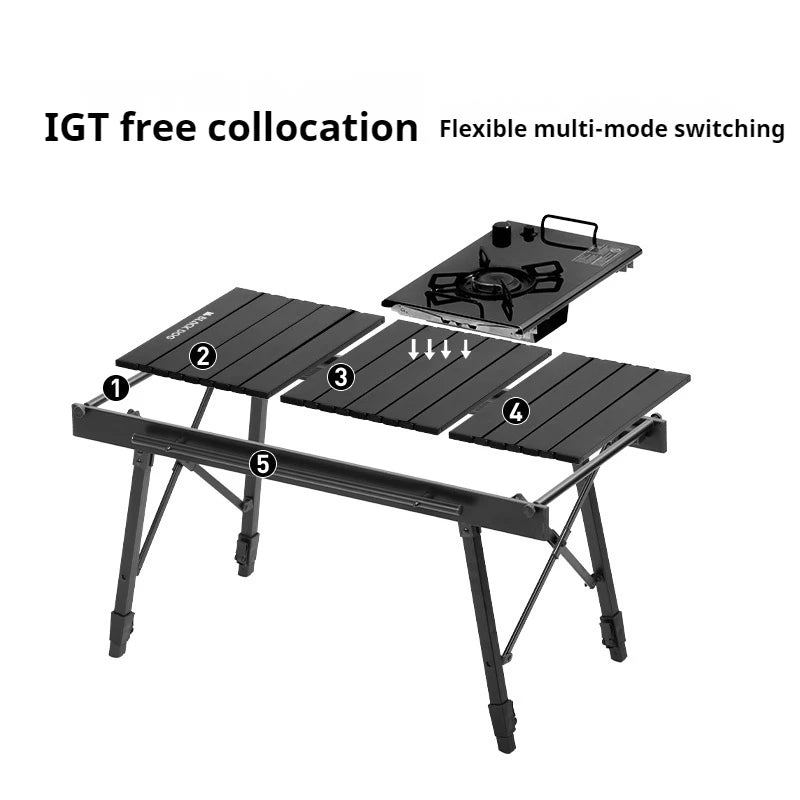 Naturehike-BLACKDOG IGT Aluminum Alloy Portable Camping Table