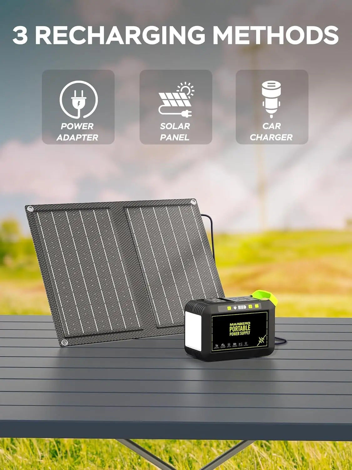 88.8Wh Solar Generator With 21W Panel Portable Power Station