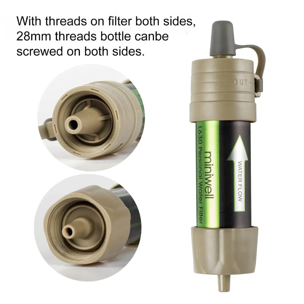 L630 Personal Camping Water Filter Straw For Survival Use