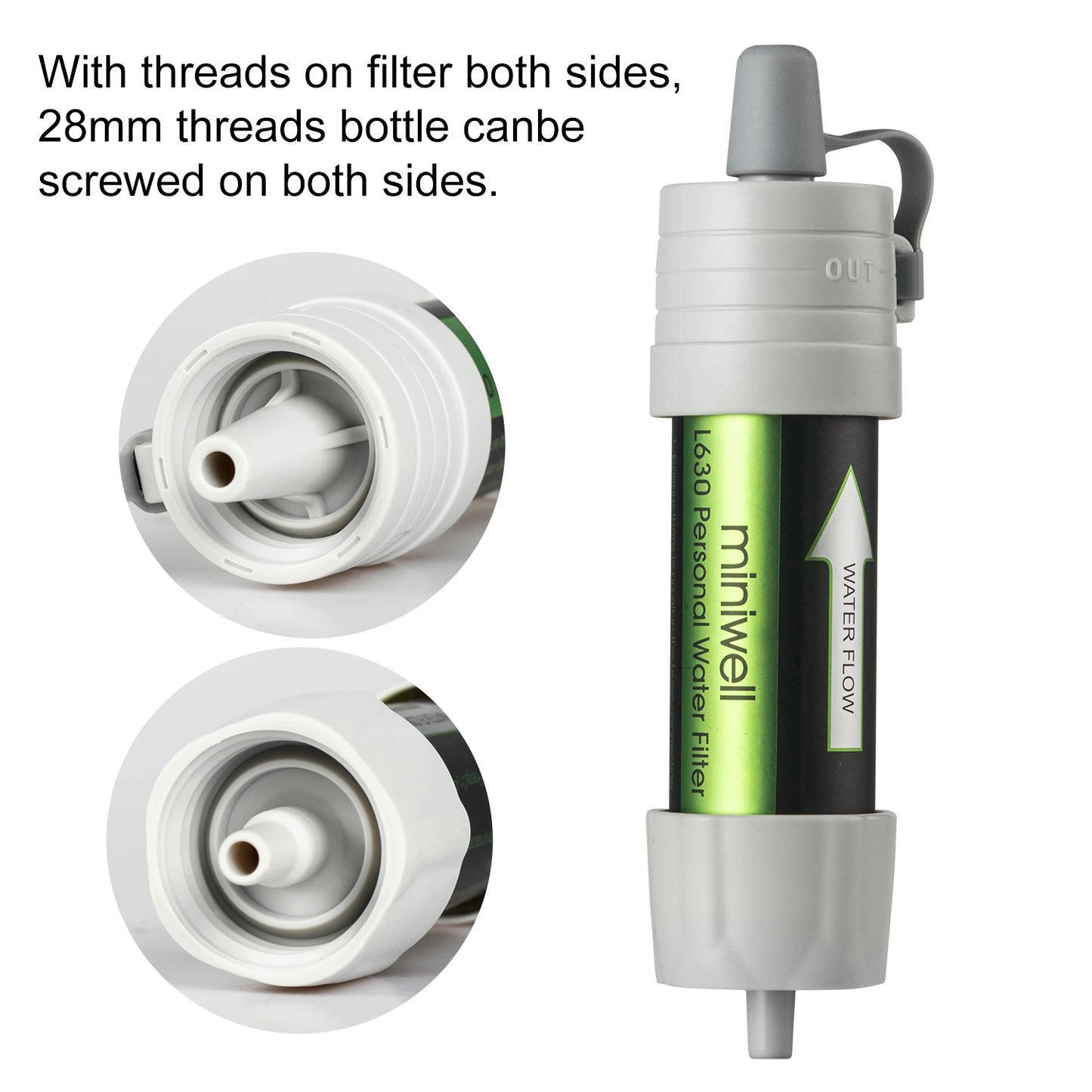 Miniwell Water Purifier Straw Filter Portable Gravity System