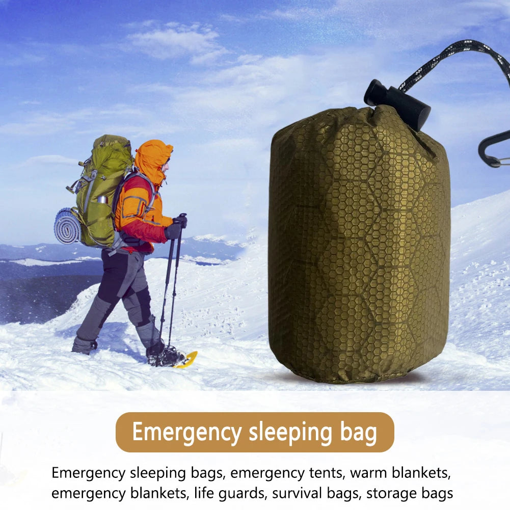 Shunmaii Waterproof Thermal Emergency Sleeping Bag Bivy Sack For Camping Outdoor