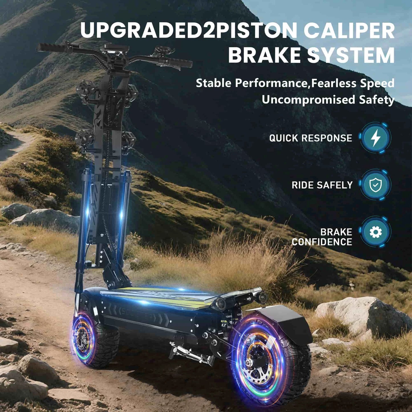 GleeRide A7 Max Off-Road Electric Scooter 2x5000W Motors