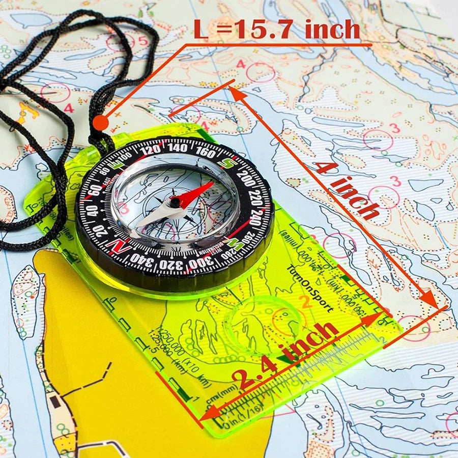 Waterproof Camping Compass for Hiking and Outdoor Navigation