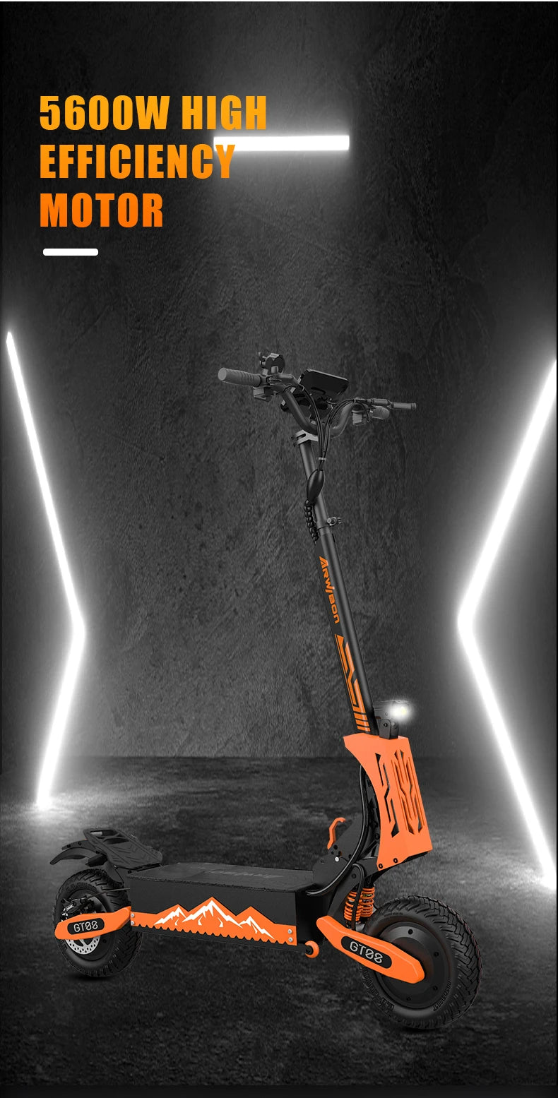 Arwibon 5600W Dual Motor Electric Scooter Folding Off Road