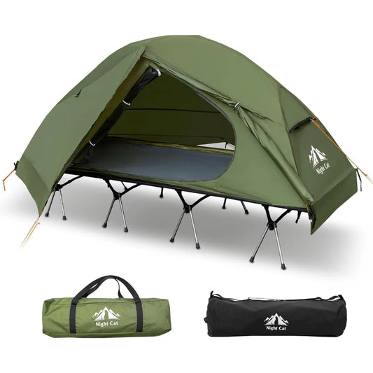 Camping Cot Tent Waterproof Off-Ground Portable Easy Setup