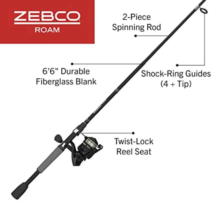 Fishing Rod Spinning Reel Combo Split ComfortGrip Handle