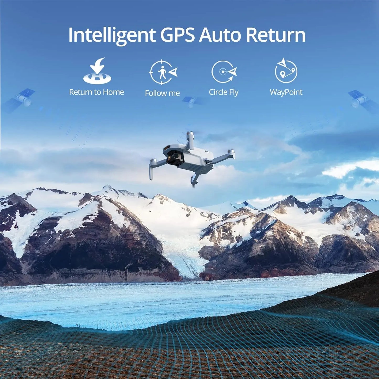 Potensic Professional Drone With GPS Auto Return And 4K Camera