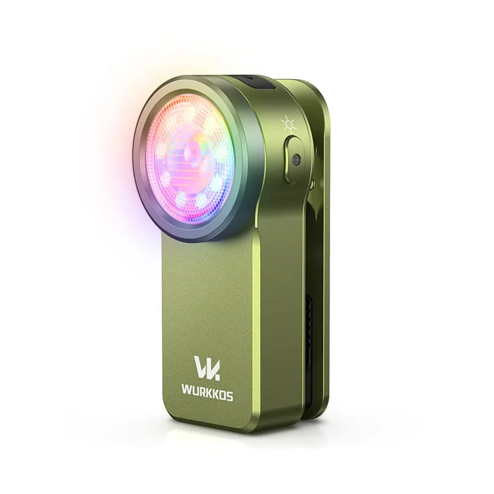 Wurkkos HD03 USB C Rechargeable Mini Clip Light RGB Magnet