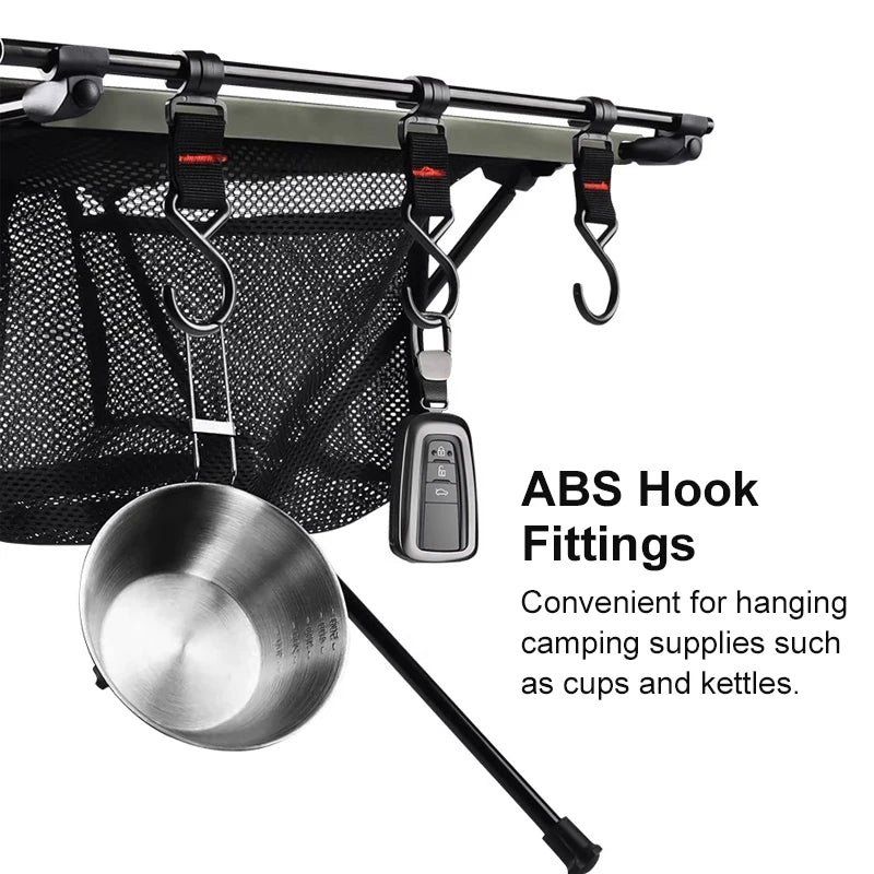 WESTTUNE Folding Camping Table Aluminum Lightweight Portable Outdoor Mesh Bag
