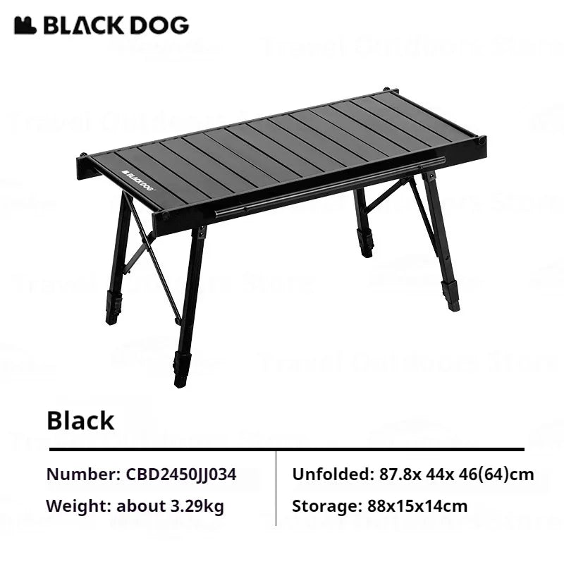 Naturehike-BLACKDOG IGT Aluminum Alloy Portable Camping Table