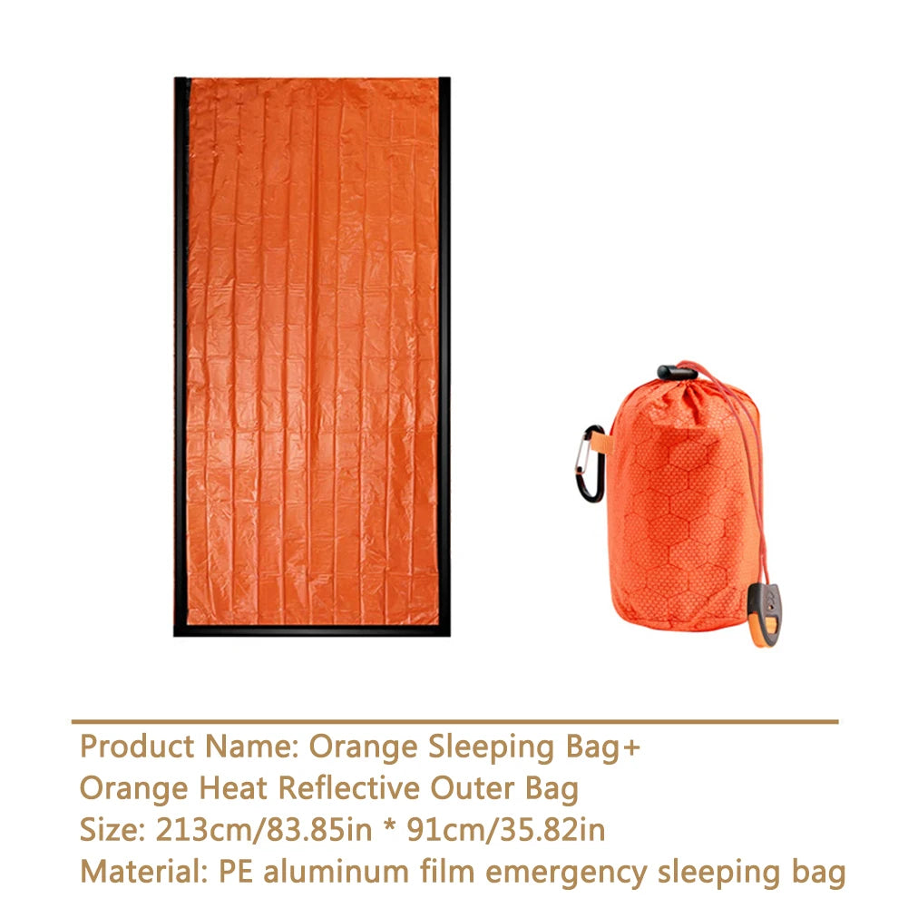 MOJOYCE Portable Survival Blanket Bivy Sack Thermal Sleeping Bag