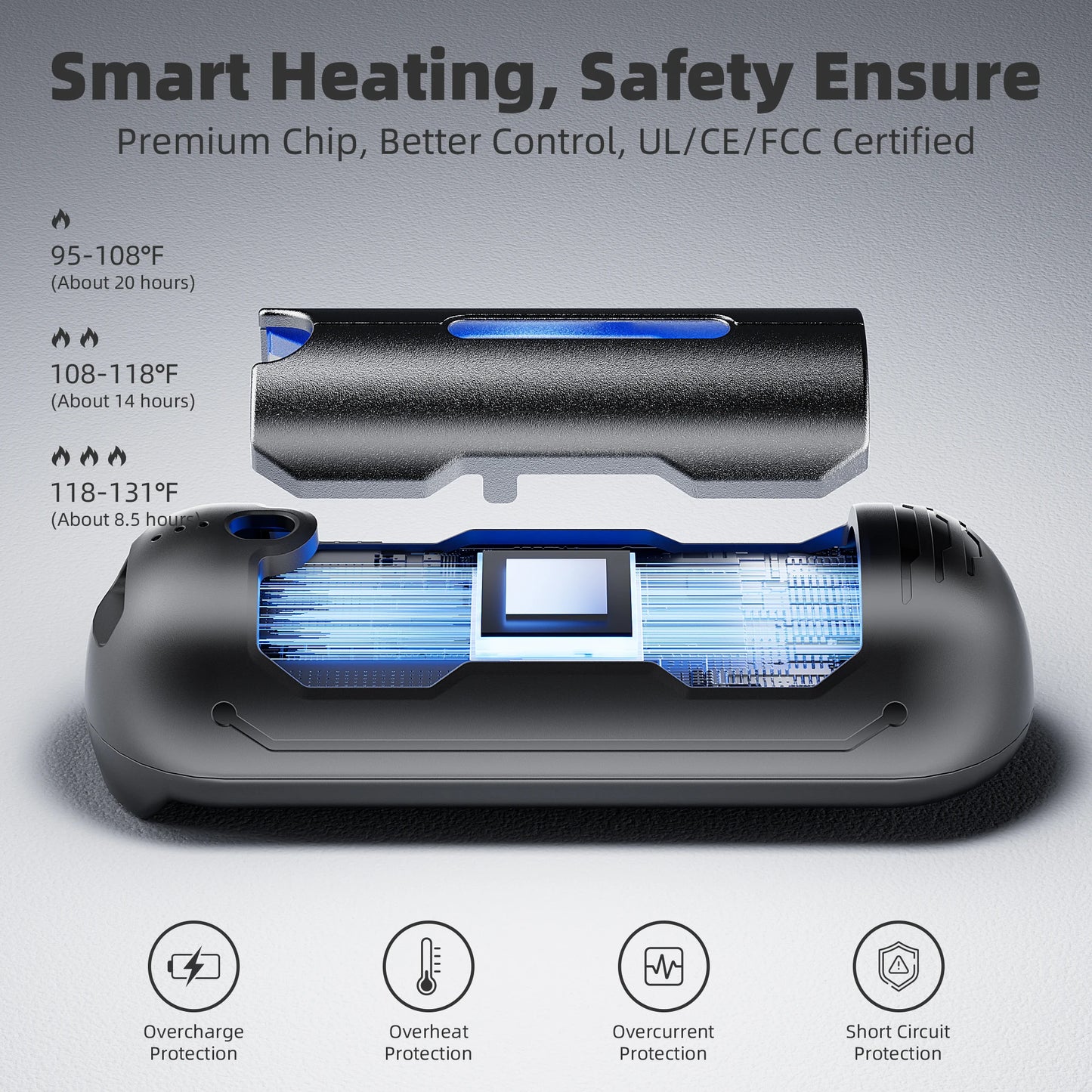 MORIKO 2 Pack Hand Warmer 5200mAh Rechargeable 2 in 1