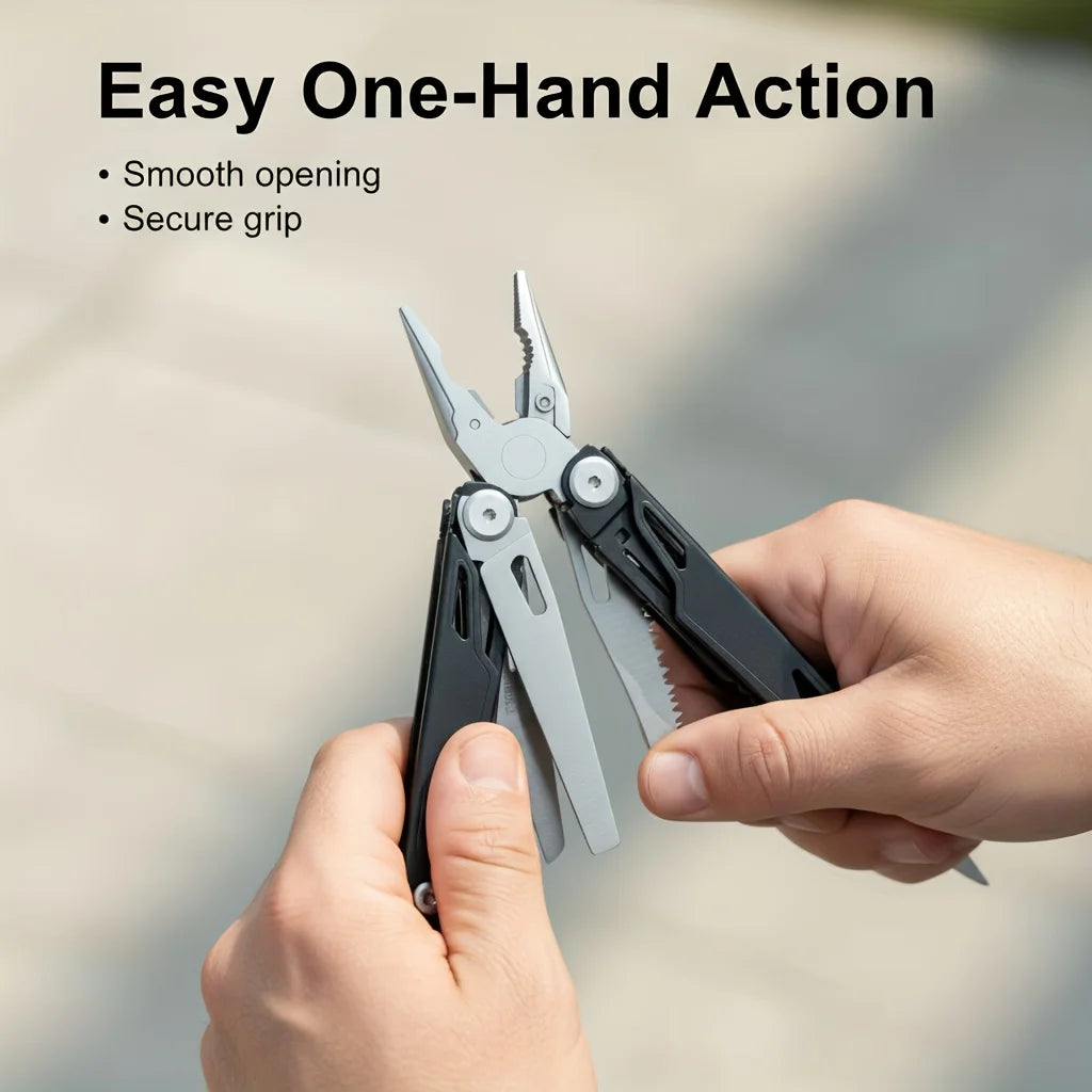 Multitool Pliers Survival Tool With Saw Screwdriver Scissors Camping