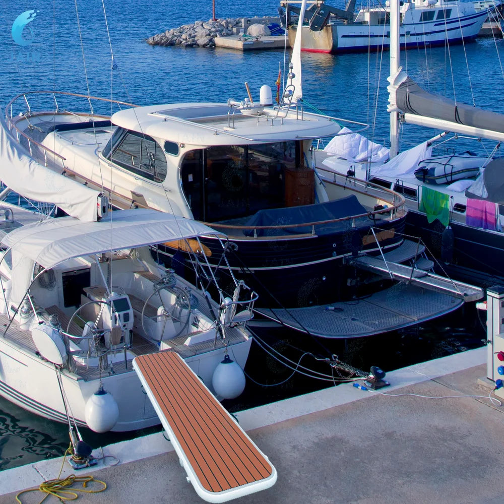 Floating Dock With Carry Bag Inflatable Platform Gangway For Boats