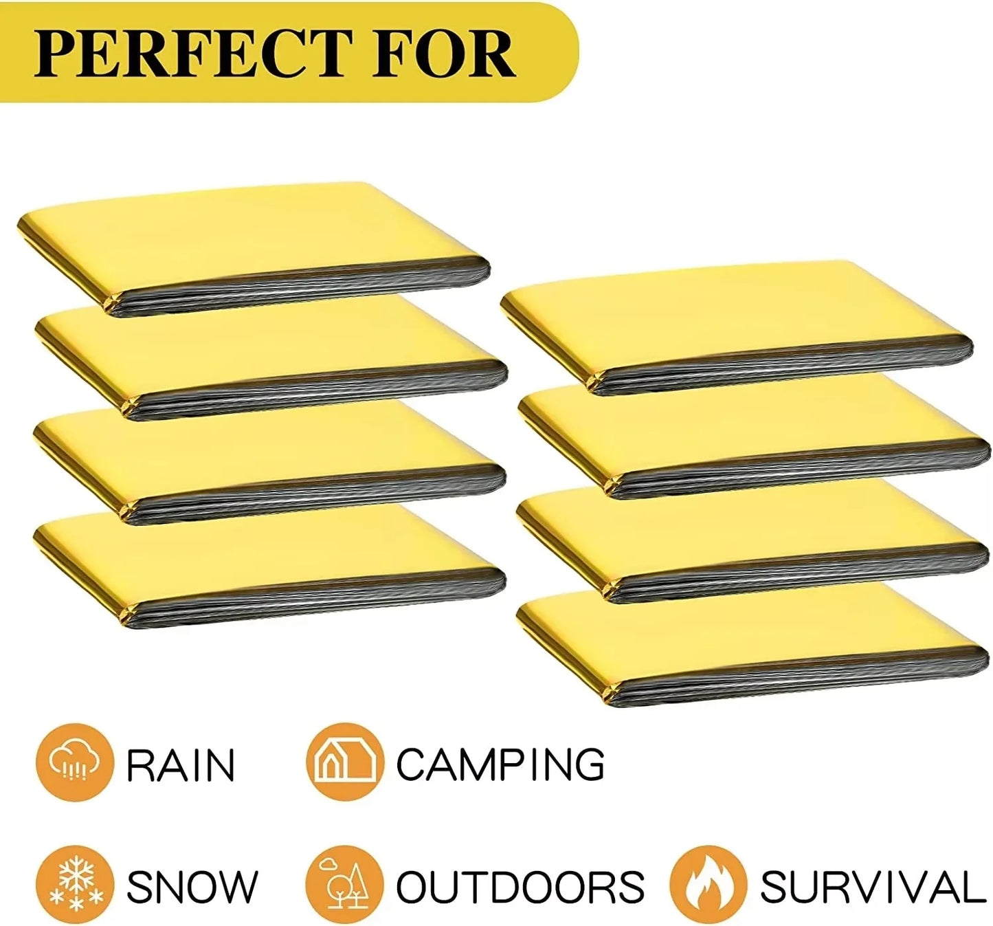 Emergency Thermal Blanket Survival Blanket Waterproof Windproof First Aid