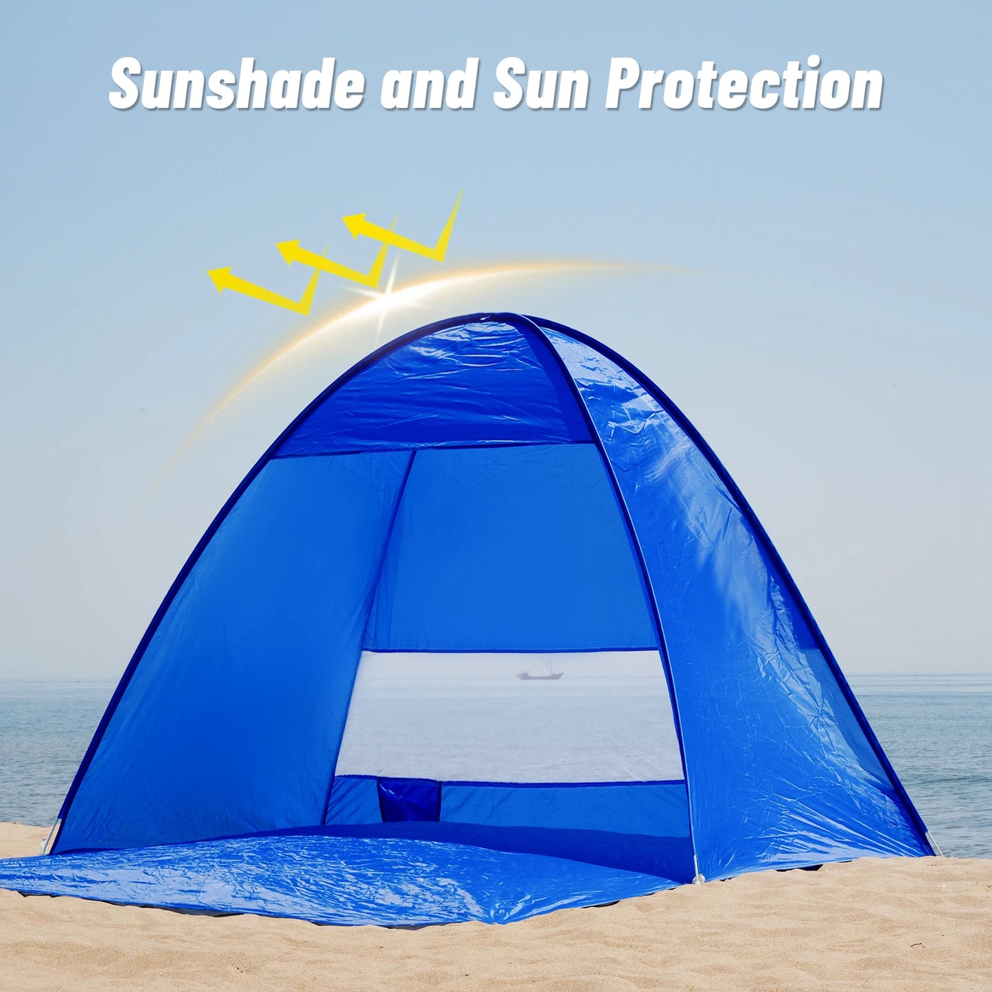 Pakicetus Pop Up Beach Tent Auto Opening Portable Camping
