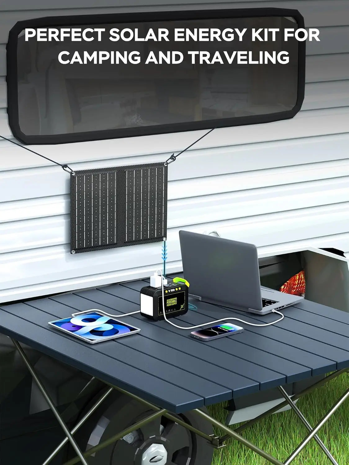 88.8Wh Solar Generator With 21W Panel Portable Power Station