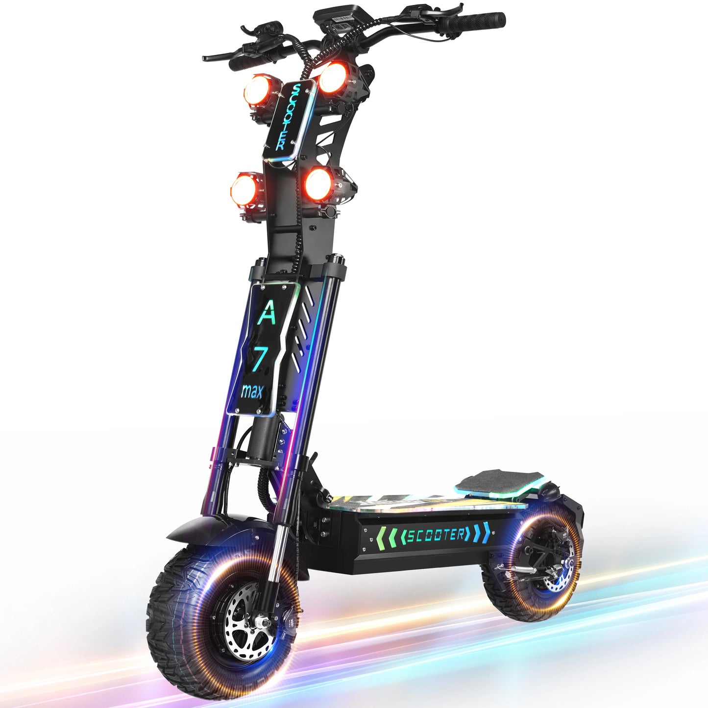 Foldable 10000W Dual Motor Electric Scooter Off Road 72V Battery