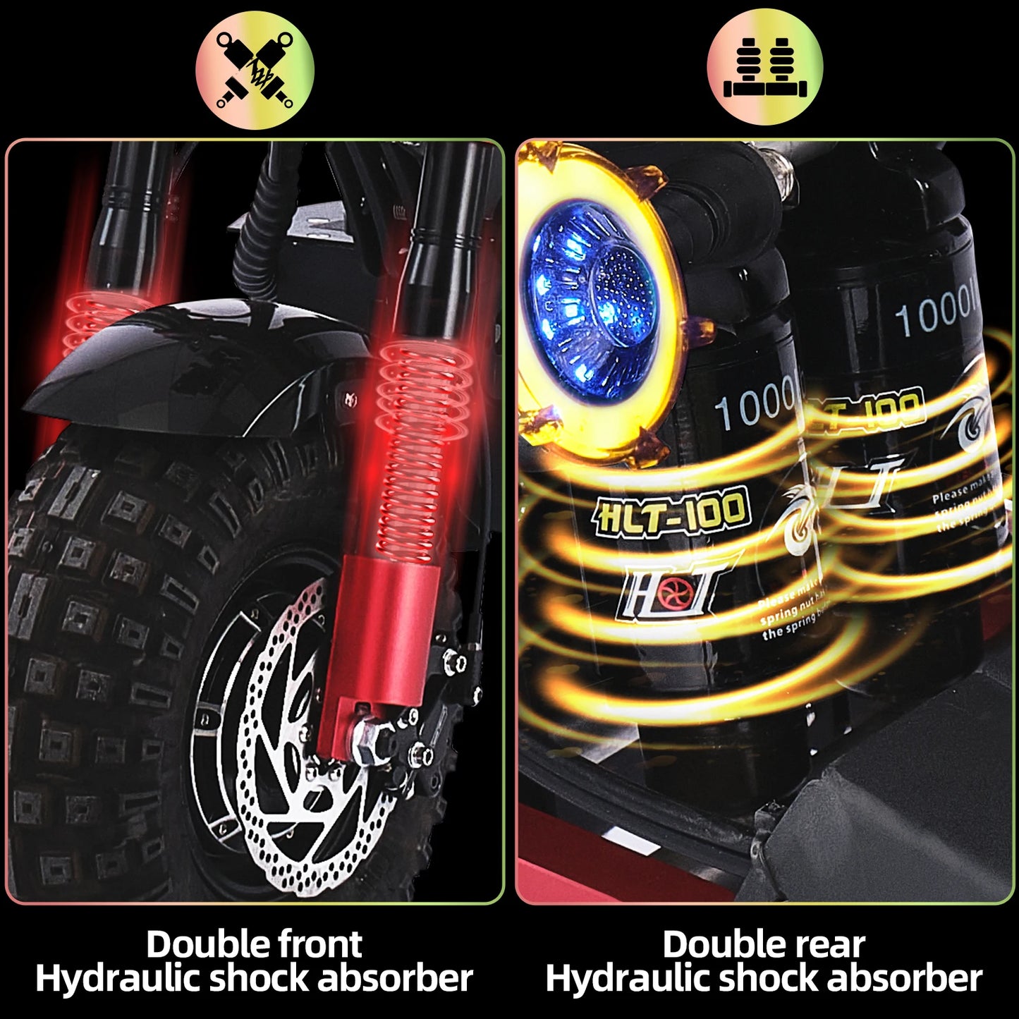 Obarter X7 Dual Motor Off Road Electric Scooter 60V40Ah