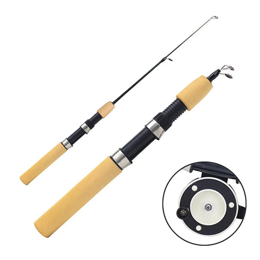 Shunmaii Fishing Rod Combo Spinning Reel For Ice Fishing Portable