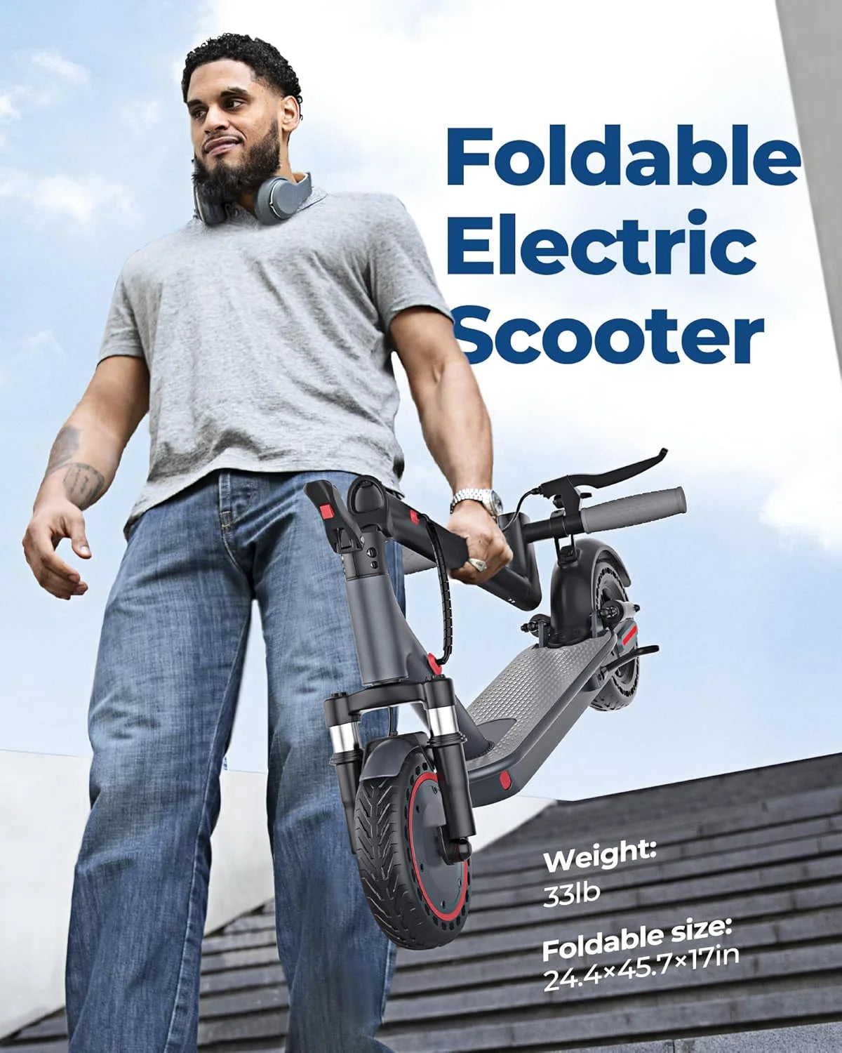 AOVOPRO AP07 Electric Scooter With Smart App Control 40 To 60km 36V