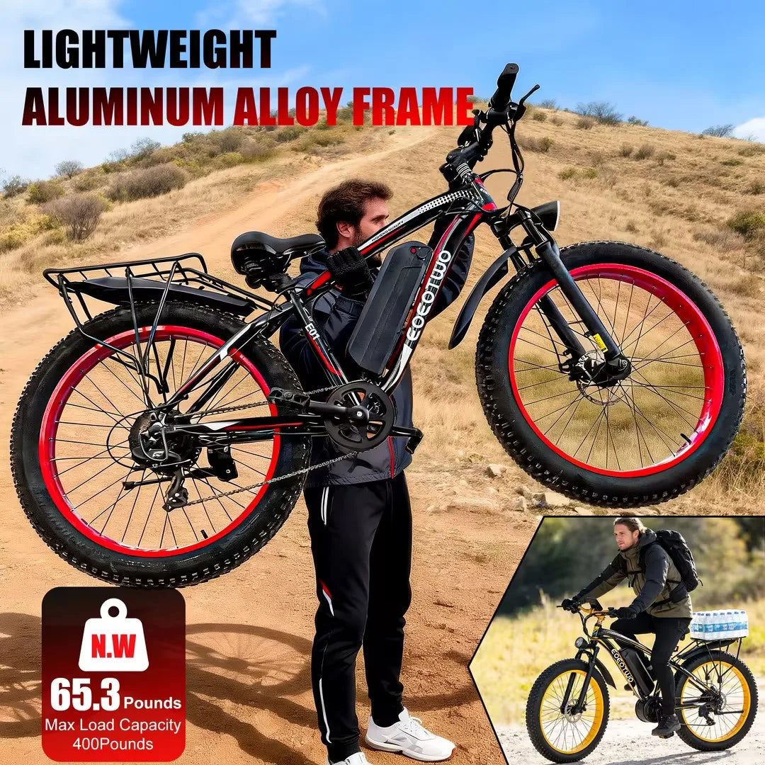 EOEOTWOC E01 Electric Bike 1500W Peak Motor 34MPH Performance