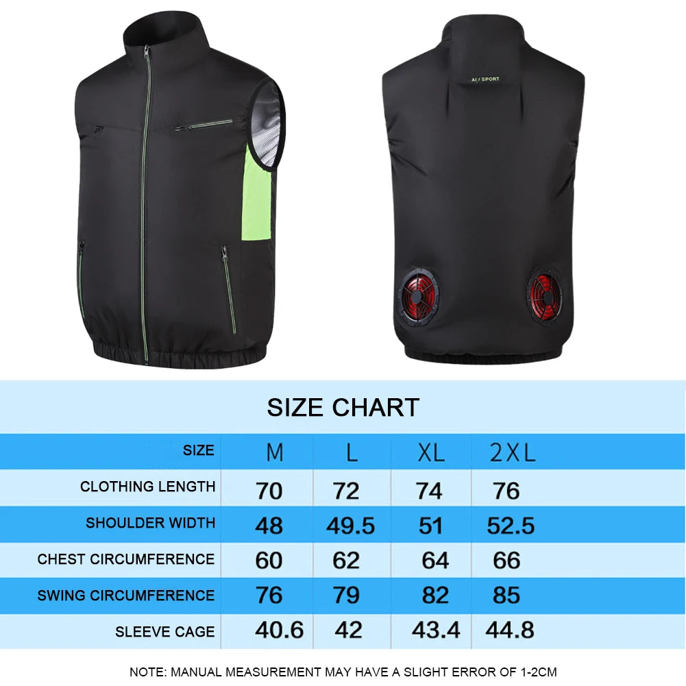 Cooling Vest Ice Fan Wearable Air Conditioner for Outdoors