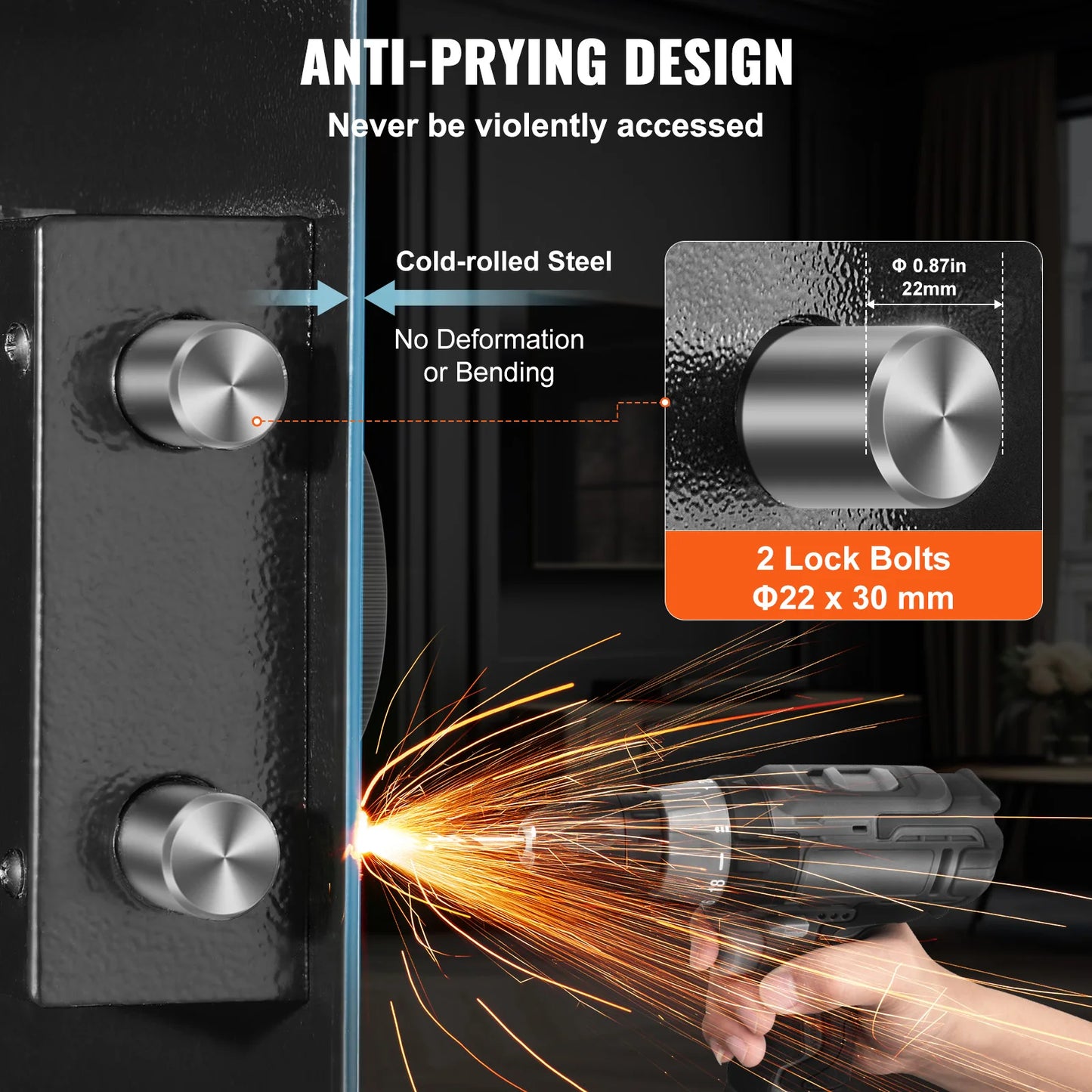 SucceBuy In Wall Safe With Keypad 3 Tier Hidden Safe