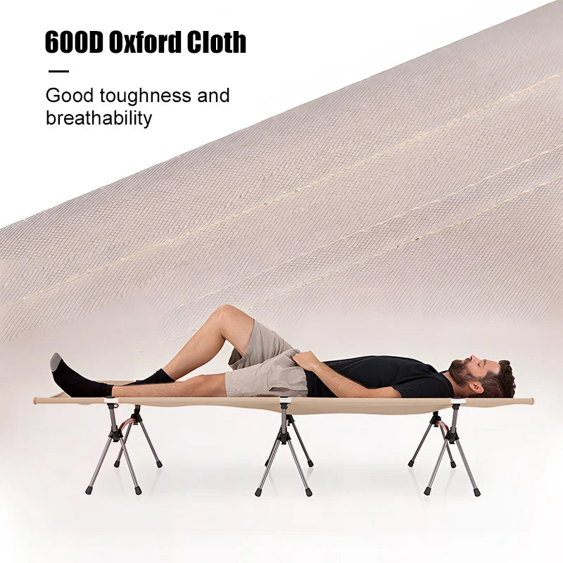 West Tune Camping Cot With Leg Extenders Ultralight Aluminum Bed