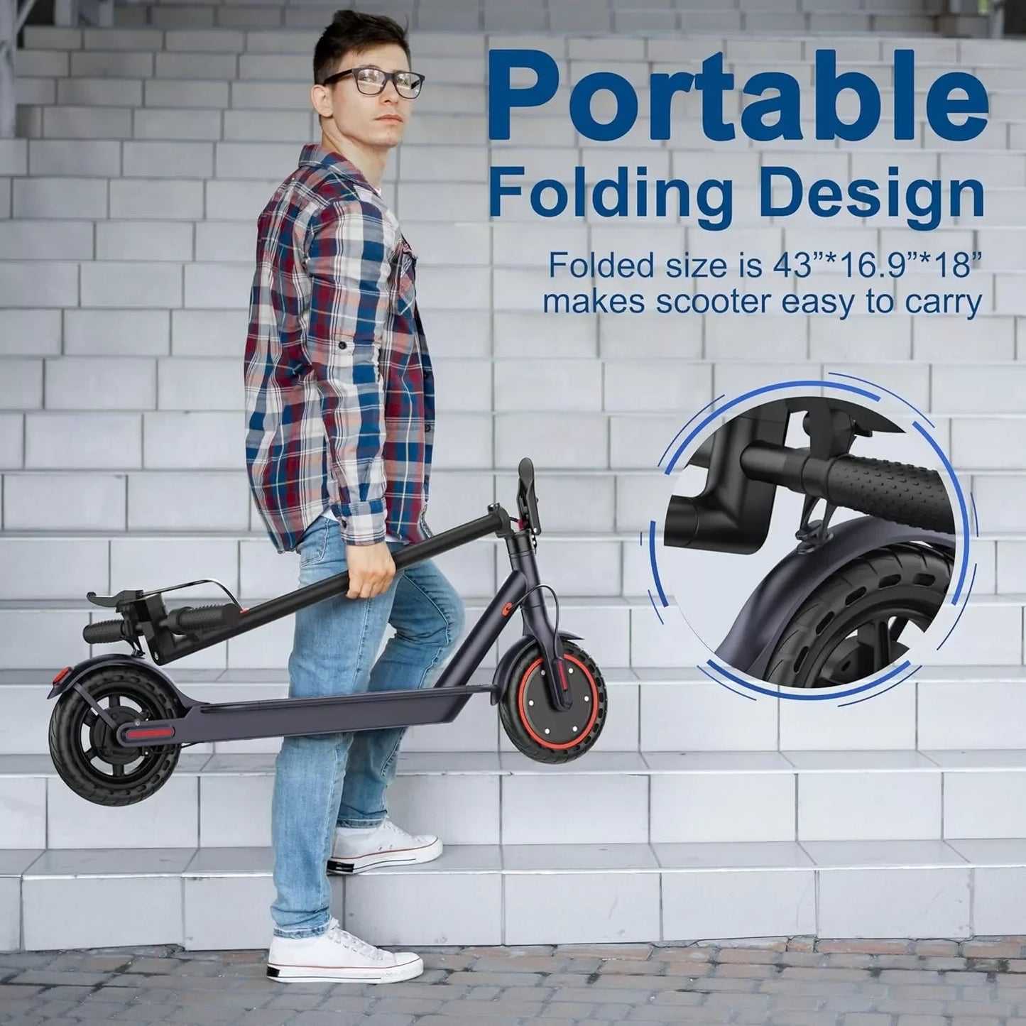 Ladped LP60 Electric Scooter 350W 19mph Folding With App Control