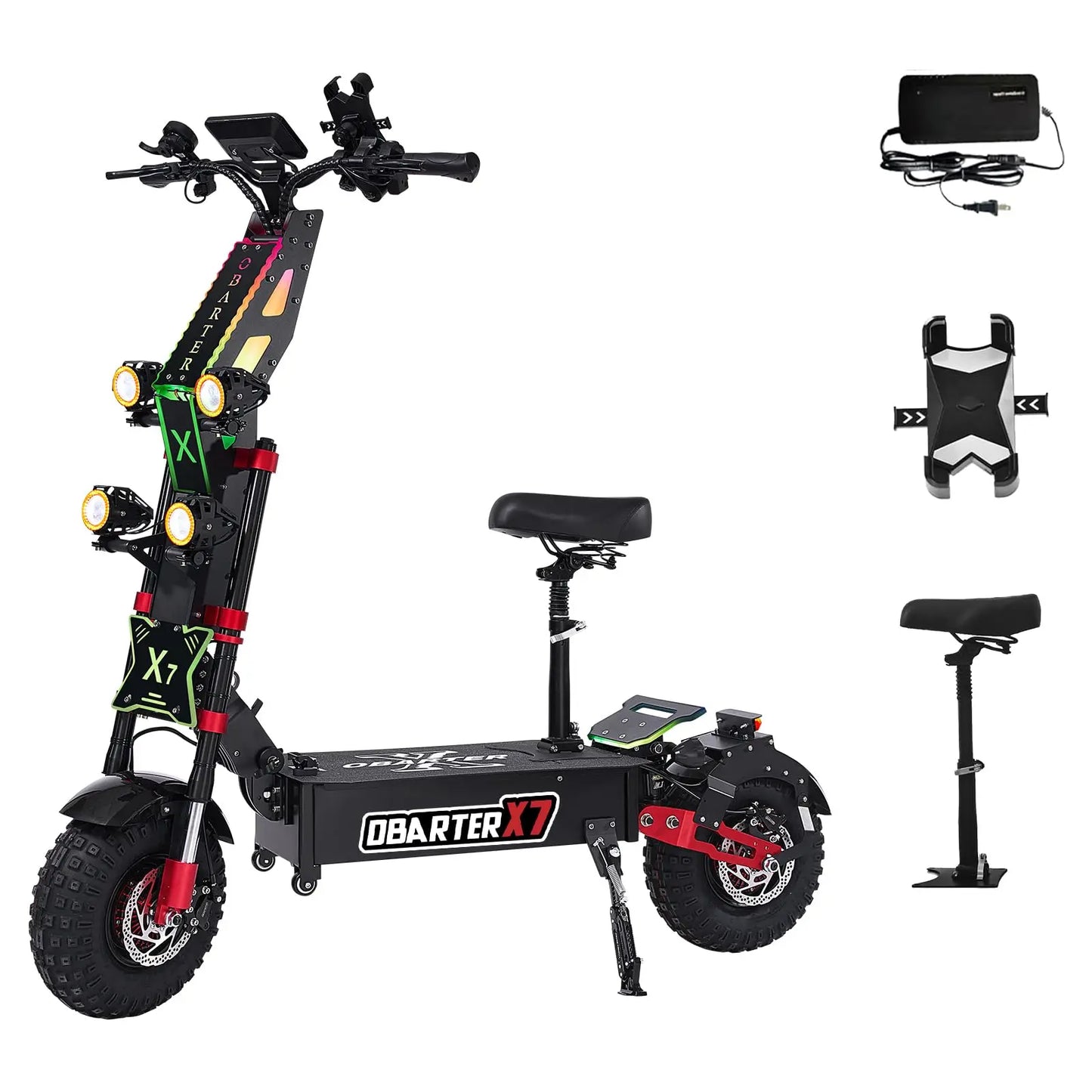 Obarter X7 Dual Motor Off Road Electric Scooter 60V40Ah