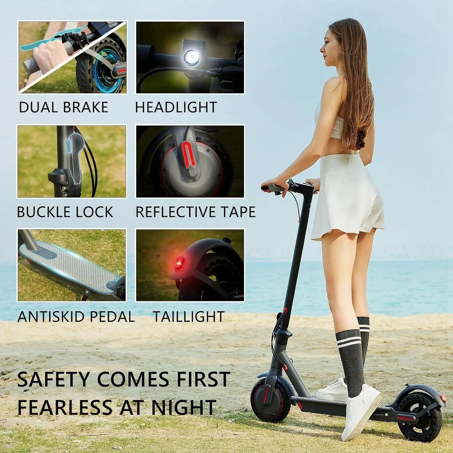 G5.0 Electric Scooter Foldable 36V 21 Miles Long Range