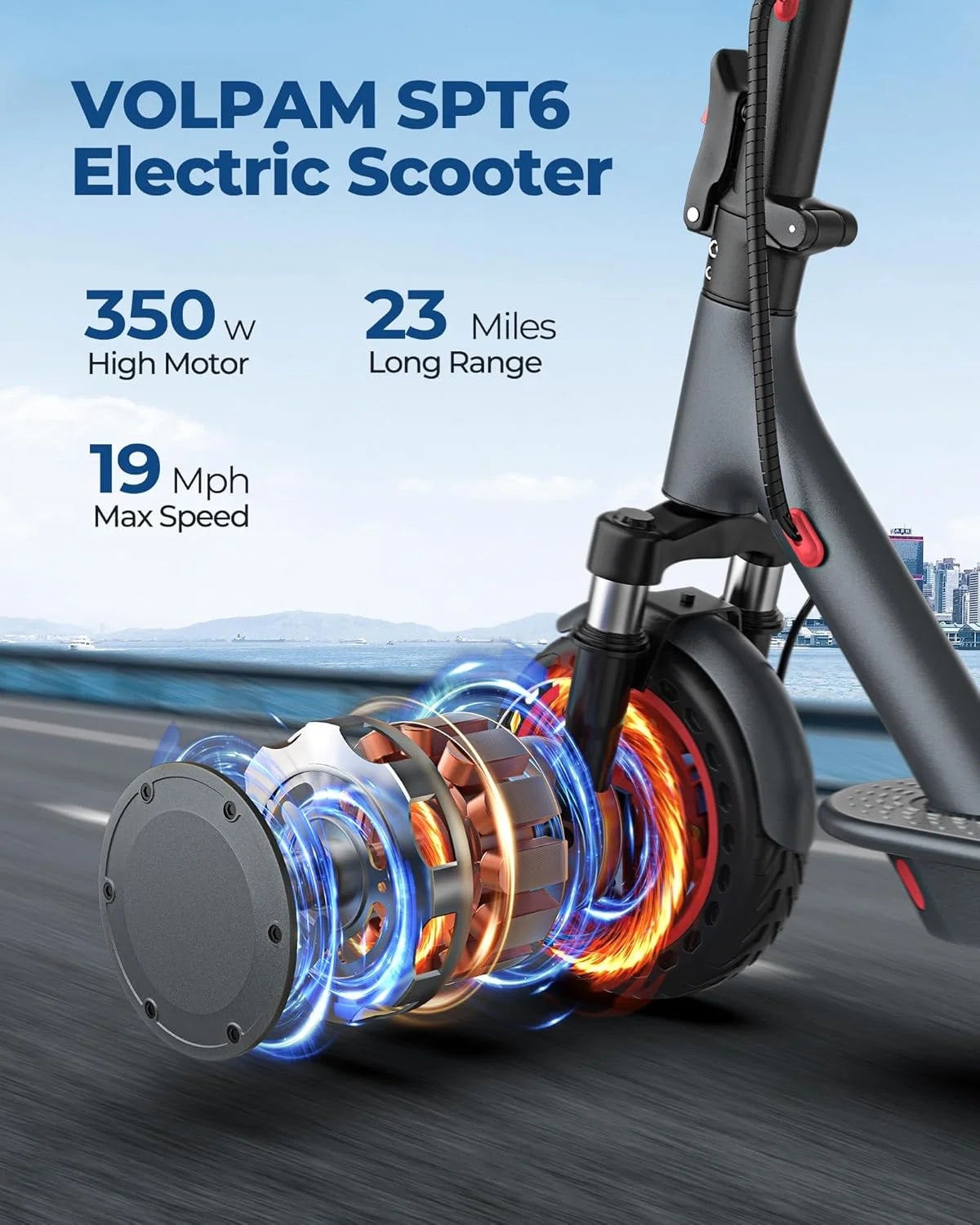 AOVOPRO AP07 Electric Scooter With Smart App Control 40 To 60km 36V