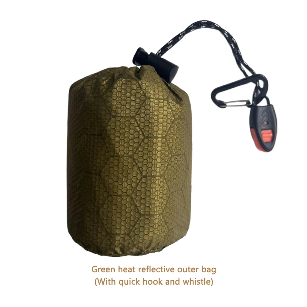 Shunmaii Waterproof Thermal Emergency Sleeping Bag Bivy Sack For Camping Outdoor
