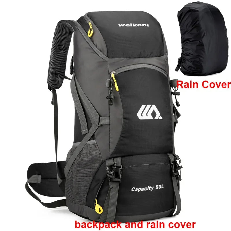 Scione Travel Backpack Waterproof Unisex Hiking Daypack For Outdoors