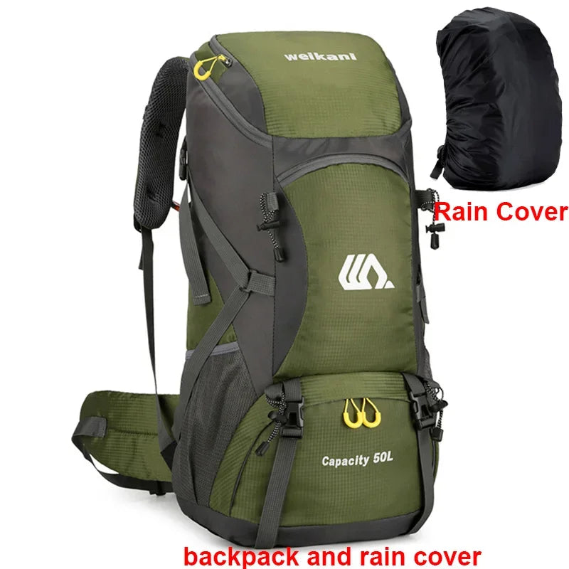 Scione Travel Backpack Waterproof Unisex Hiking Daypack For Outdoors
