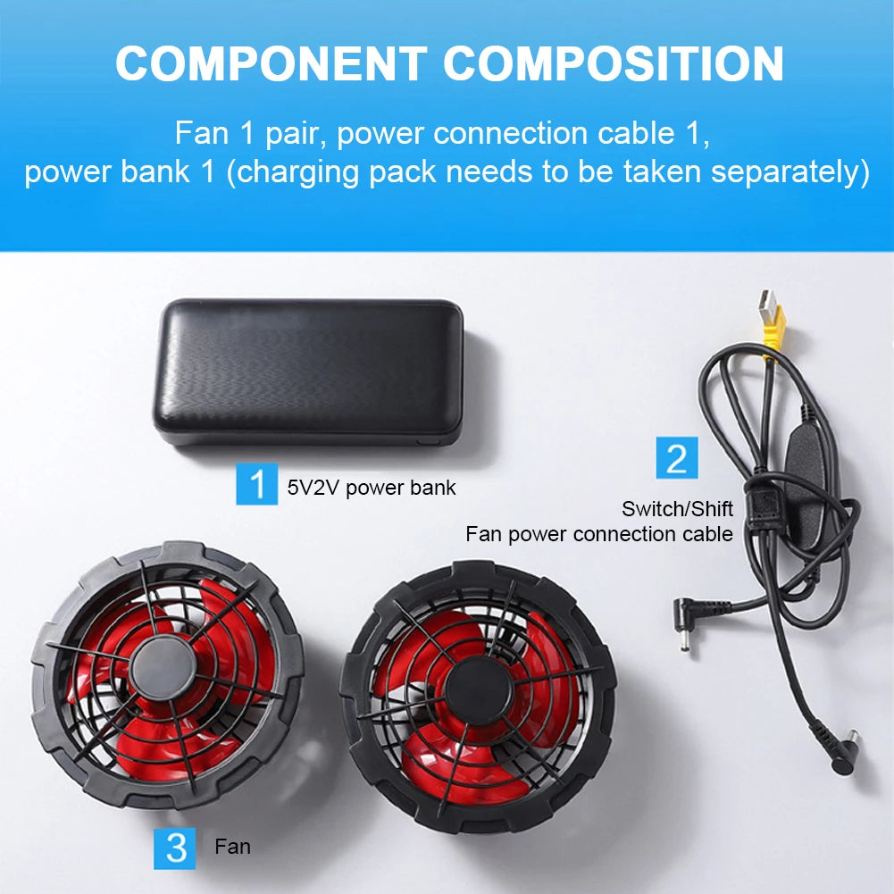 Cooling Vest Ice Fan Wearable Air Conditioner for Outdoors