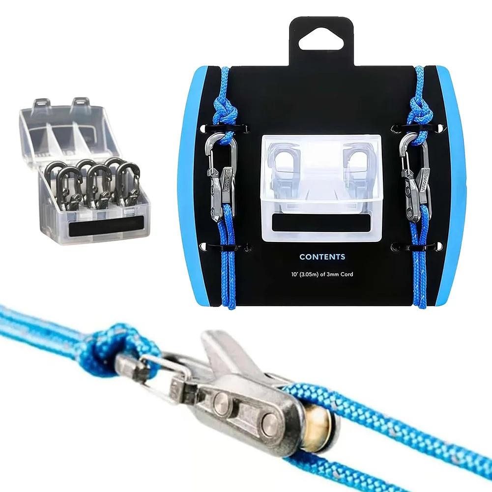 APWIKOGERE Rope Tension Adjuster With 6 Hooks Stainless Steel