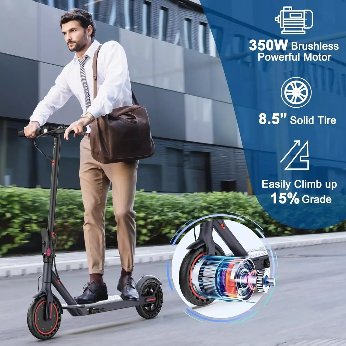 Ladped LP60 Electric Scooter 350W 19mph Folding With App Control