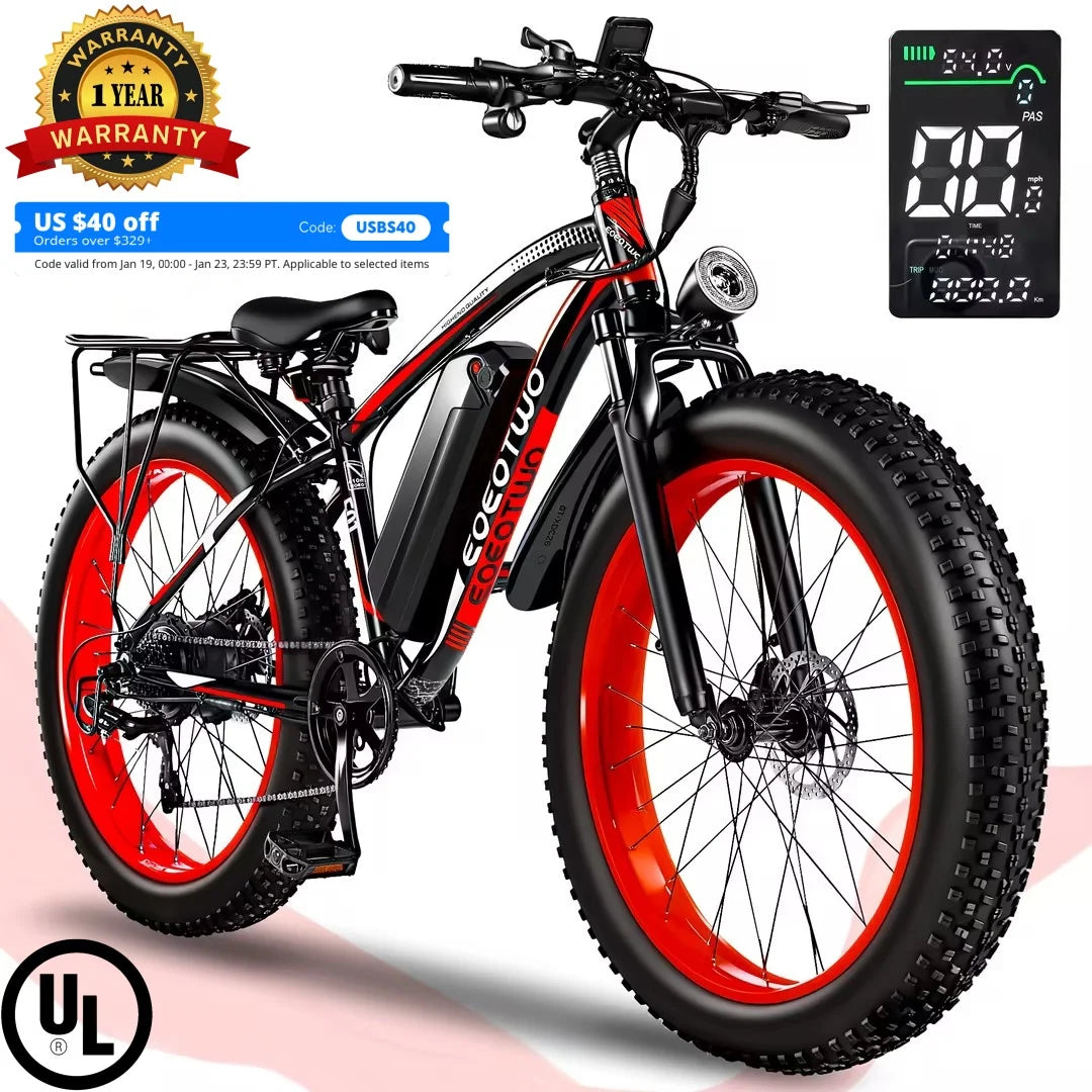 EOEOTWOC E01 Electric Bike 1500W Peak Motor 34MPH Performance