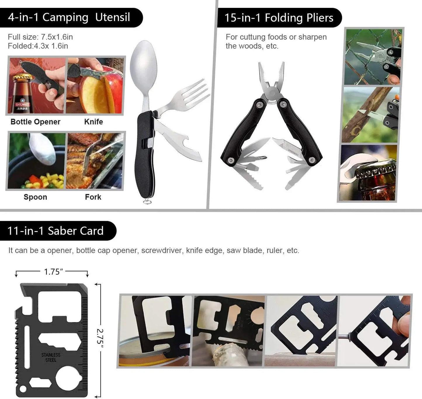 Emergency Survival Kit 151-Piece First Aid And Camping Hiking Gear