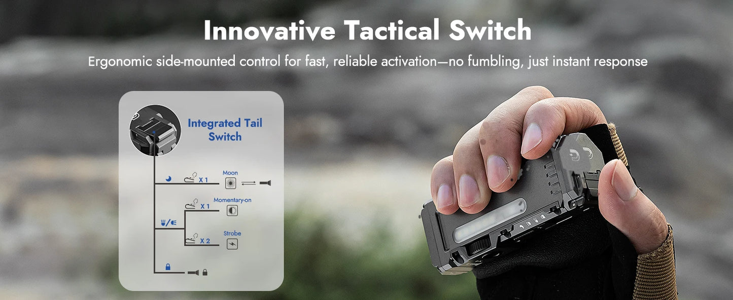 WUBEN X4 EDC Flashlight 1600 Lumen IP68 Rechargeable Pocket Light