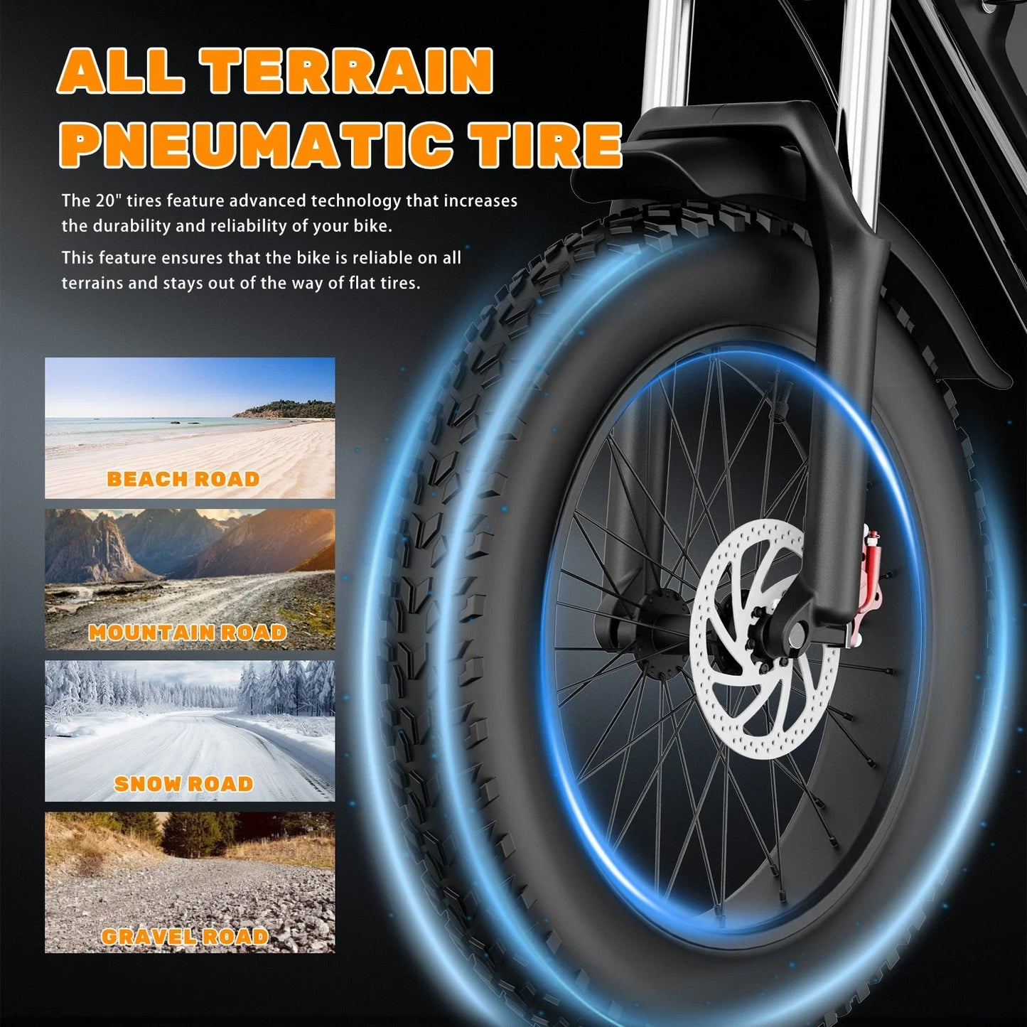 YVY K20 1500W Fat Tire Electric Bike for Adults
