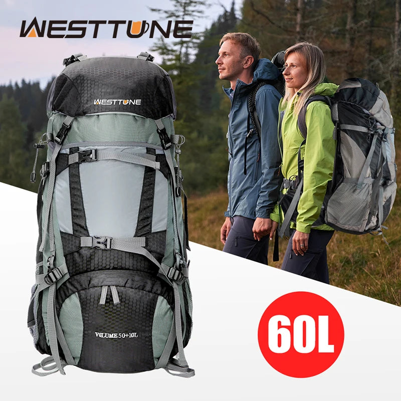 WEST TUNE Explorer Internal Frame Backpack Rain Cover For Hiking