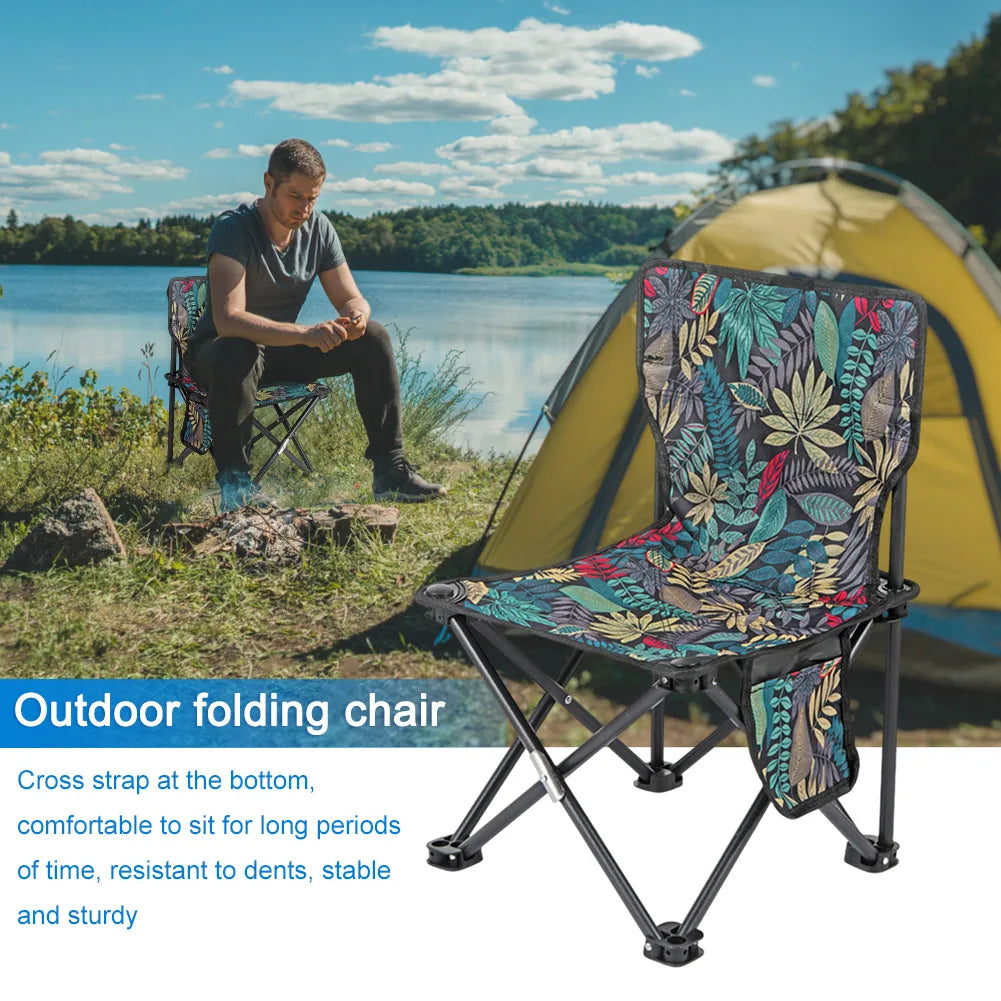 Shunmaii Portable Folding Camping Chair for Hiking Fishing Garden