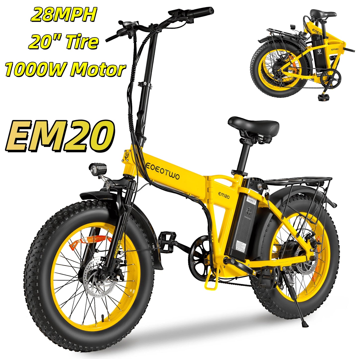EOEOTWOC E01 Electric Bike 1500W Peak Motor 34MPH Performance