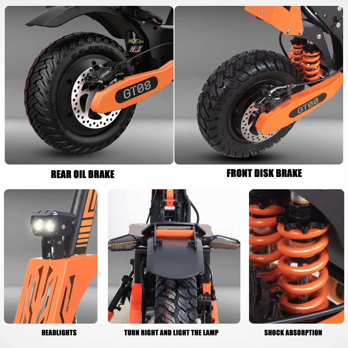 Arwibon 5600W Dual Motor Electric Scooter Folding Off Road
