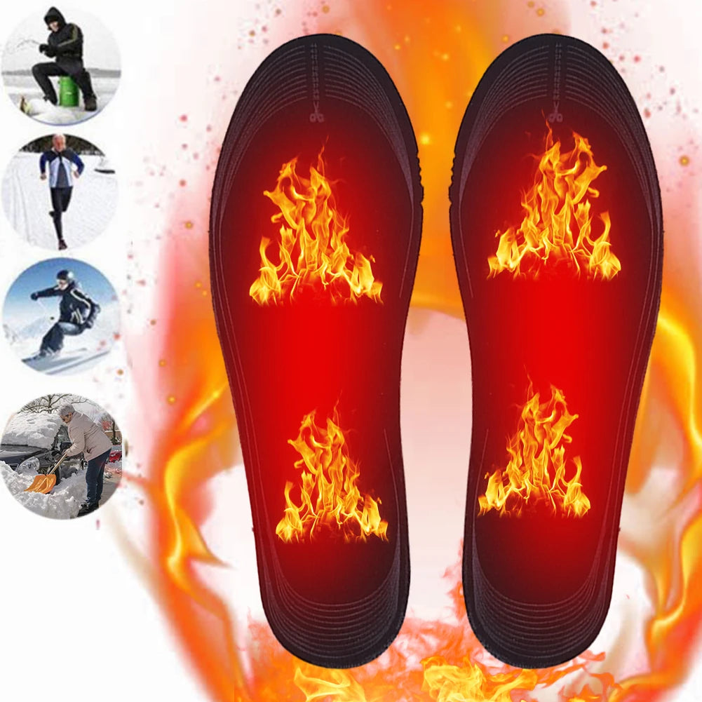 Unisex USB Electric Heated Insoles With Adjustable Temperature Foot Warmer