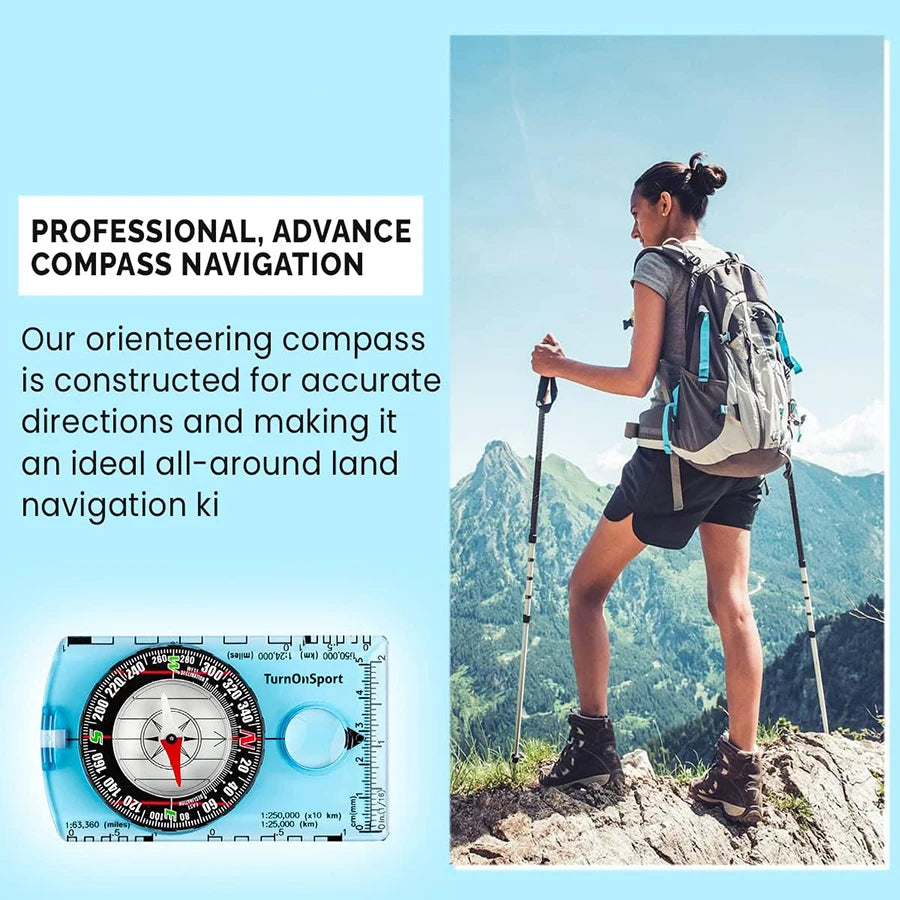 Waterproof Camping Compass for Hiking and Outdoor Navigation